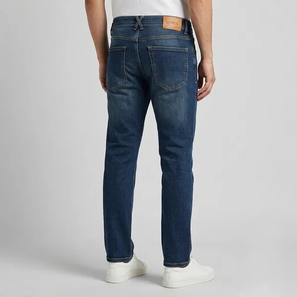 DARK_BLUE_DENIM_WITH_VINTAGE_WASH_STRAIGHT_FIT_JEANS