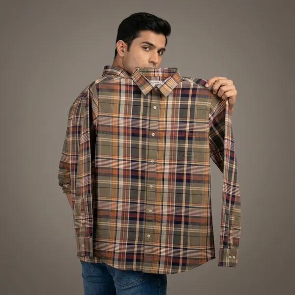 Multicolor_Cotton_Regular_Fit_Check_Long_Sleeve_Shirt_For_Men