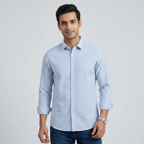 Blue_And_White_Cotton_Striped_Full_Sleeve_Formal_Shirt_For_Men
