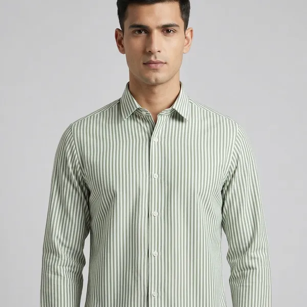 Green_And_White_Cotton_Striped_Full_Sleeve_Formal_Shirt_For_Men