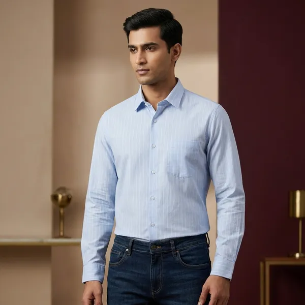 Light_Blue_Cotton_Regular_Fit_Striped_Formal_Shirt_For_Men