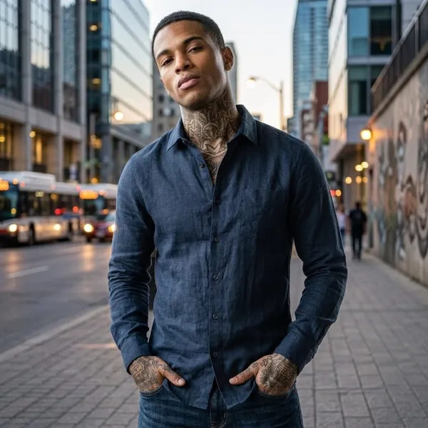 Navy_Blue_Linen_Full_Sleeve_Shirt_For_Men