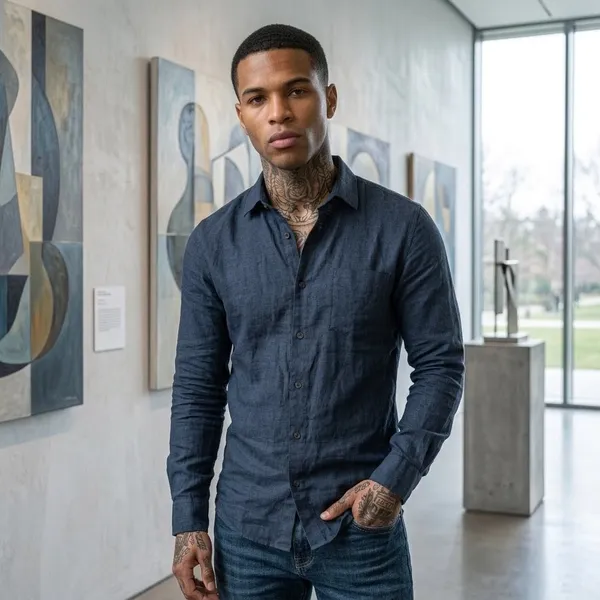 Navy_Blue_Linen_Full_Sleeve_Shirt_For_Men