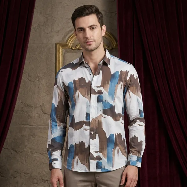 Multicolor_Tencel_Regular_Fit_Abstract_Print_Shirt_For_Men
