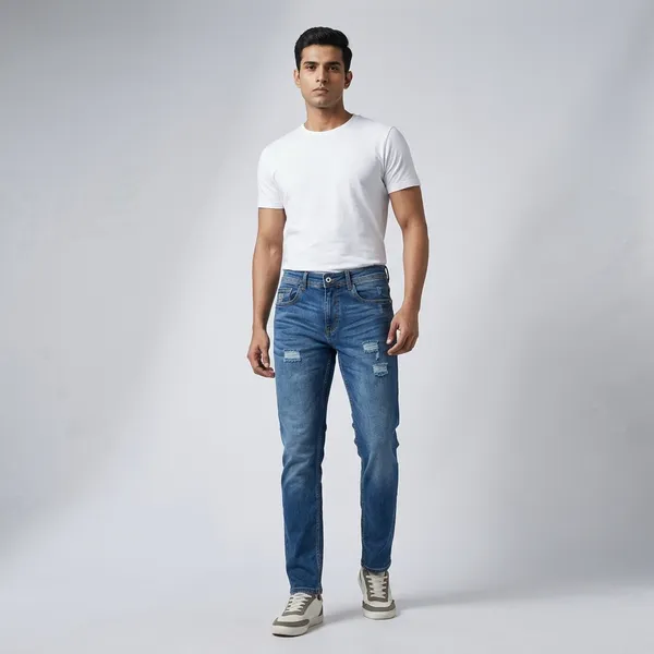 Blue_Denim_Distressed_Slim_Fit_Jeans_For_Men