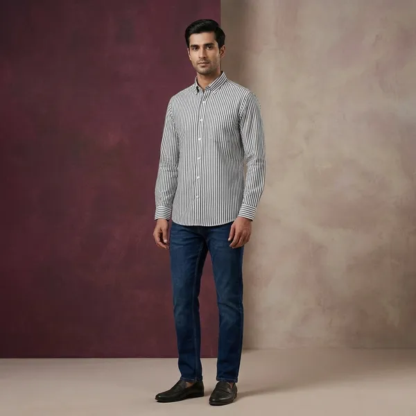 Brown_And_White_Cotton_Striped_Full_Sleeve_Casual_Shirt_For_Men