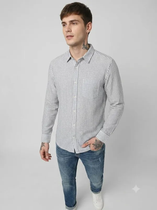 Grey_Striped_Linen_Cotton_Formal_Shirt_For_Men