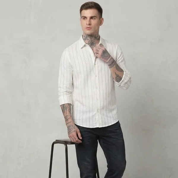 WHITE_WITH_BEIGE_STRIPES_LINEN_REGULAR_FIT_FULL_SLEEVE_SHIRT