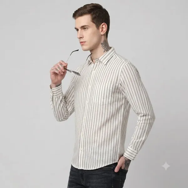 WHITE_WITH_RED_BLUE_STRIPES_LINEN_REGULAR_FIT_FULL_SLEEVE_SHIRT