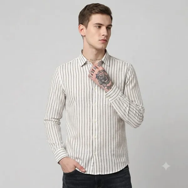 WHITE_WITH_RED_BLUE_STRIPES_LINEN_REGULAR_FIT_FULL_SLEEVE_SHIRT