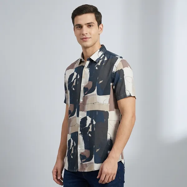 Multicolor_Tencel_Sleeveless_Abstract_Print_Shirt_For_Men
