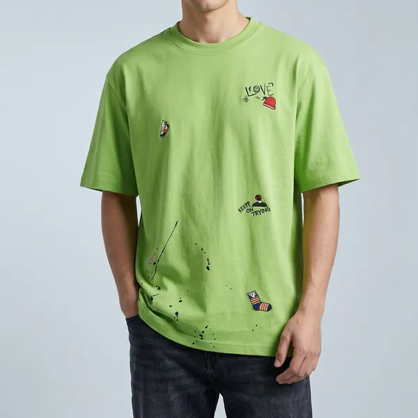 Green_Cotton_Oversized_Graphic_Print_T_Shirt_For_Men