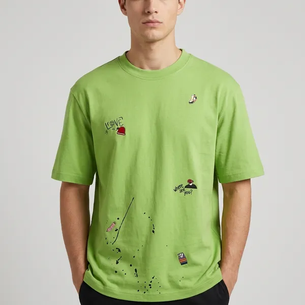 Green_Cotton_Oversized_Graphic_Print_T_Shirt_For_Men