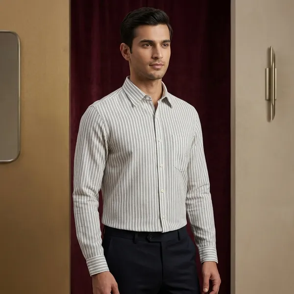 Green_And_White_Linen_Cotton_Plaid_Full_Sleeve_Casual_Shirt_For_Men