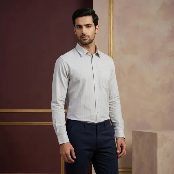 Light_Blue_Cotton_Striped_Full_Sleeve_Formal_Shirt_For_Men