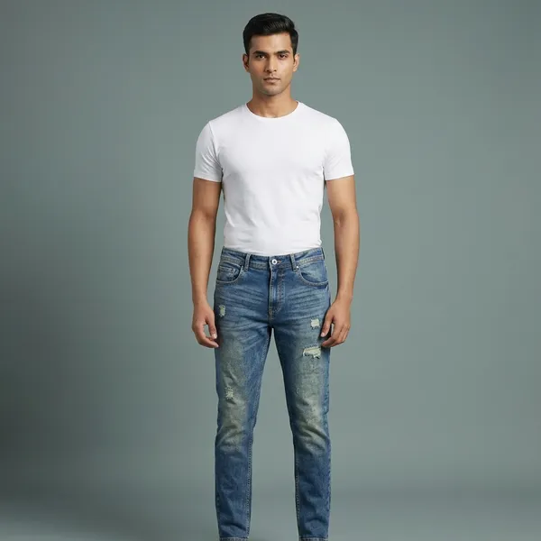 Blue_Denim_Distressed_Slim_Fit_Jeans_For_Men