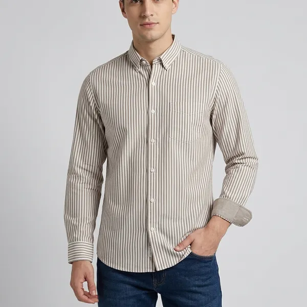 Brown_Striped_Cotton_Regular_Fit_Casual_Shirt_For_Men