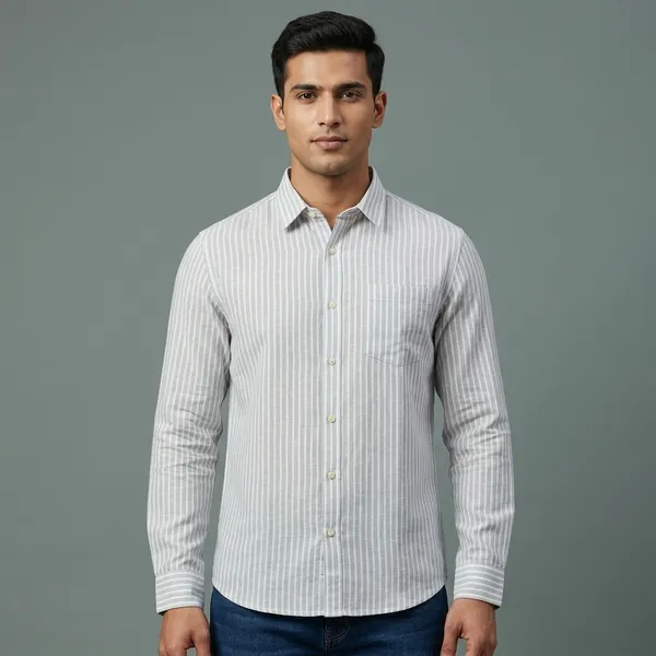 Grey_White_Linen_Cotton_Regular_Fit_Striped_Shirt_For_Men