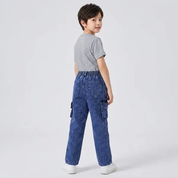 Blue_Denim_Cargo_Pants_with_Elastic_Waist_for_Kids