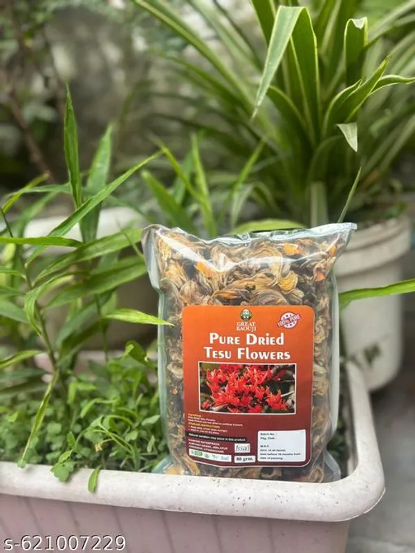 Atibala_Leaf_Ayurvedic_Herbal_Powder_100_G_And_Dried_Palash_Flowers_Skincare_And_Herbal_Use_80_G_Combo_Pack_Of_2