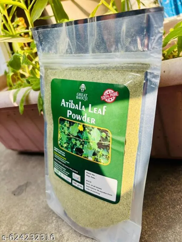 Atibala_Leaf_Ayurvedic_Herbal_Powder_100_G_And_Dried_Palash_Flowers_Skincare_And_Herbal_Use_80_G_Combo_Pack_Of_2