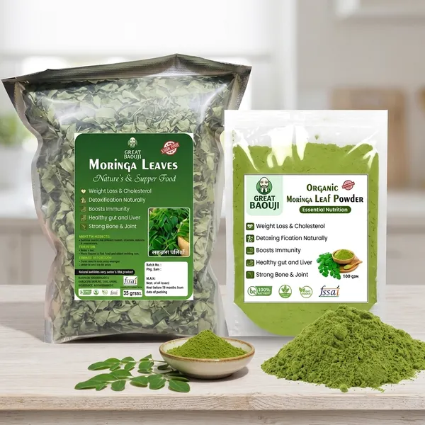 Moringa_Leaf_Powder_100_G_And_Moringa_Leaves_Herbal_Tea_Detox_And_Immunity_35_G_Combo_Pack_Of_2