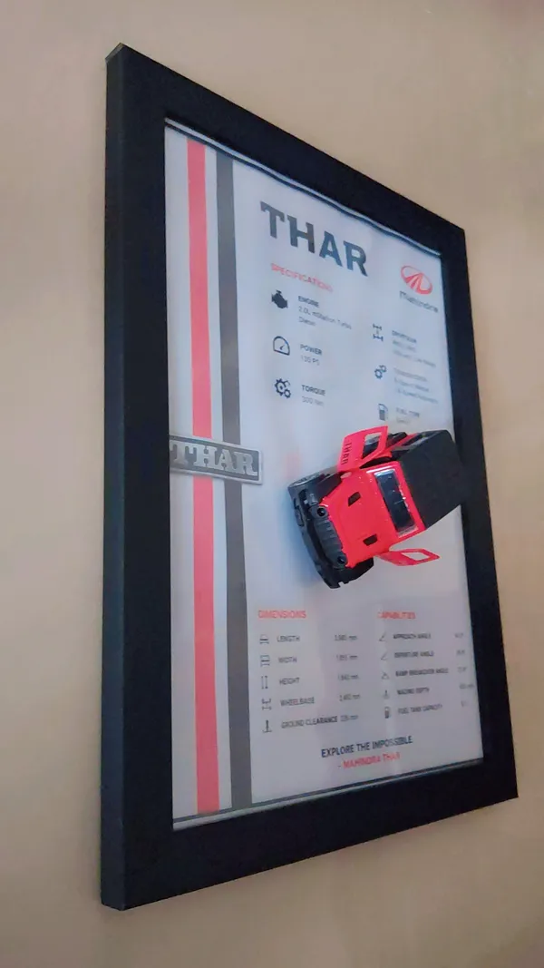 Wood_Automotive_Mahindra_Thar_Red_3D_Car_Photo_Frame