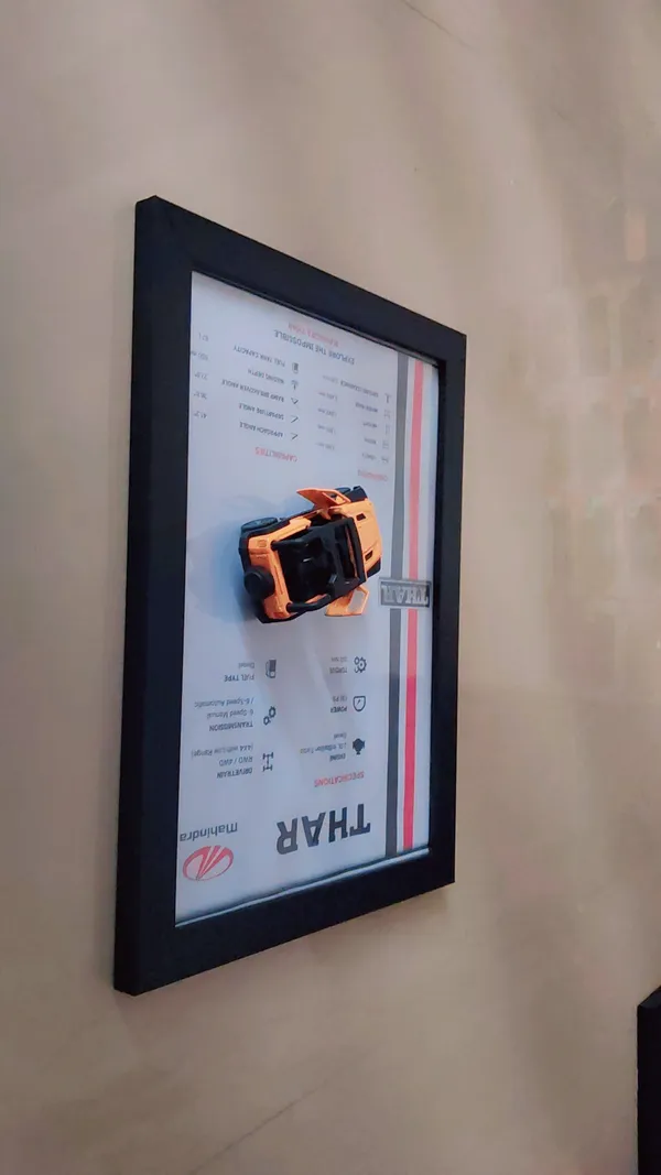 Wood_Automotive_Mahindra_Thar_Orange_3D_Car_Photo_Frame