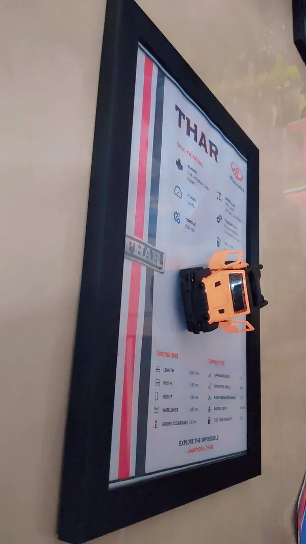 Wood_Automotive_Mahindra_Thar_Orange_3D_Car_Photo_Frame