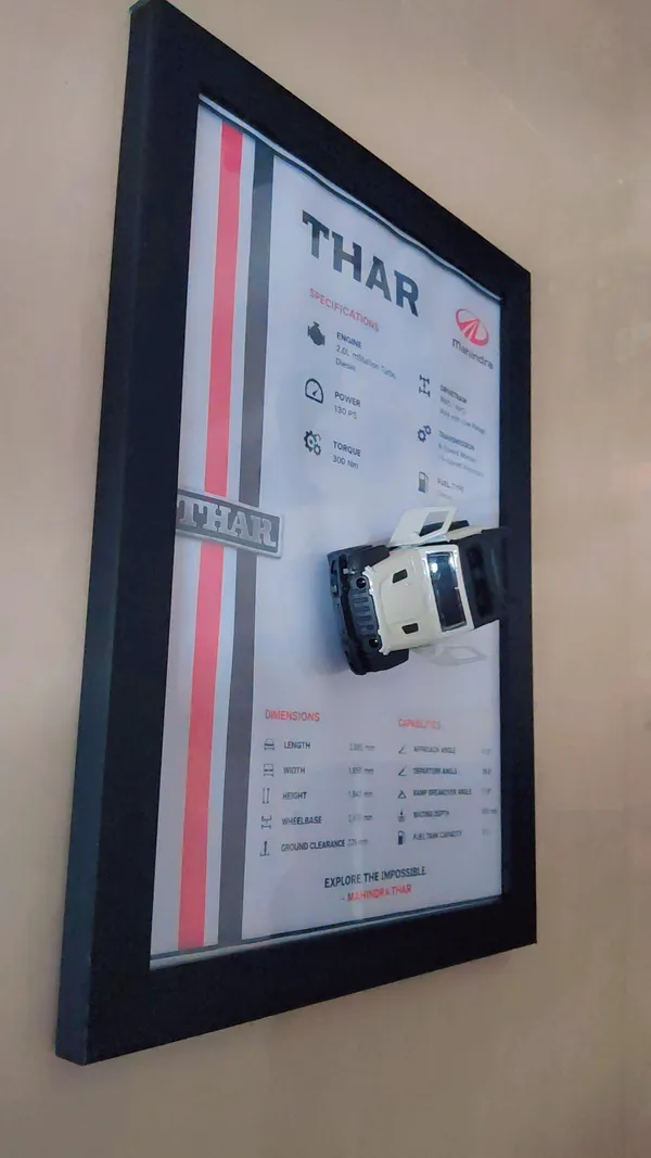 Wood_Automotive_Mahindra_Thar_White_3D_Car_Photo_Frame