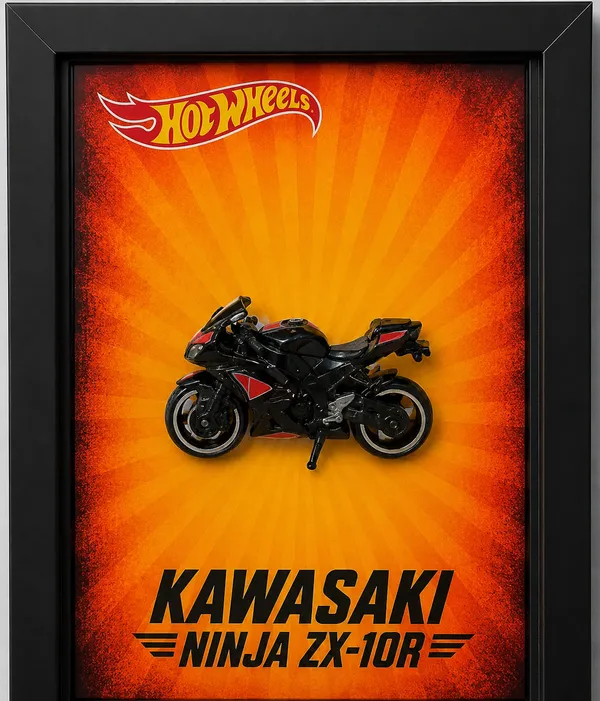 Wood_Automotive_Hot_Wheels_Kawasaki_Ninja_Zx-10R_3D_Photo_Frame