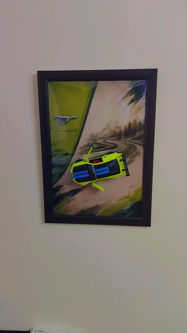 Wood_Black_Ford_Mustang_3D_Wall_Art_Photo_Frame