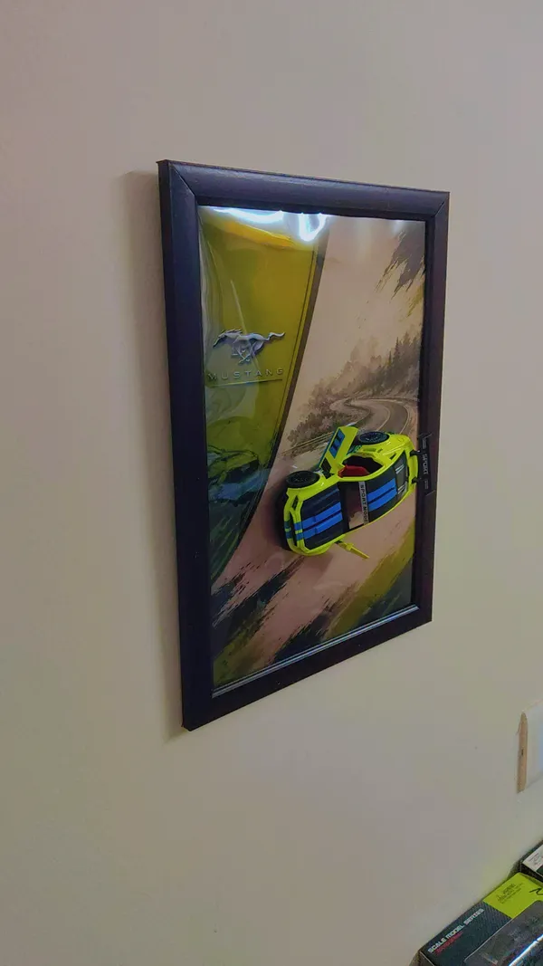 Wood_Black_Ford_Mustang_3D_Wall_Art_Photo_Frame