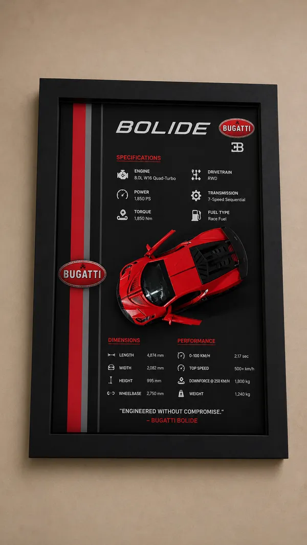 Wood_Automotive_Bugatti_Bolide_Red_3D_Car_Photo_Frame