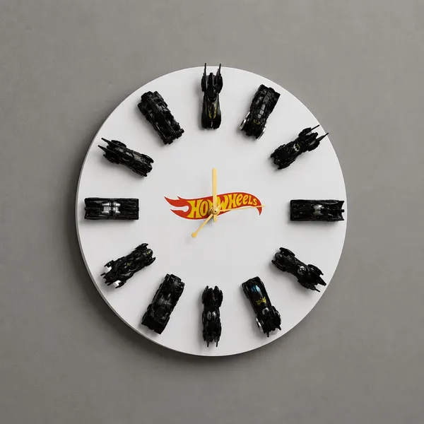 Bat_Mobile_Hotwheels_Wall_Clock