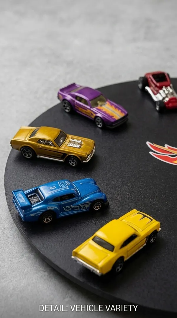 Wood_Automotive_Hot_Wheels_Cars_White_Wall_Clock