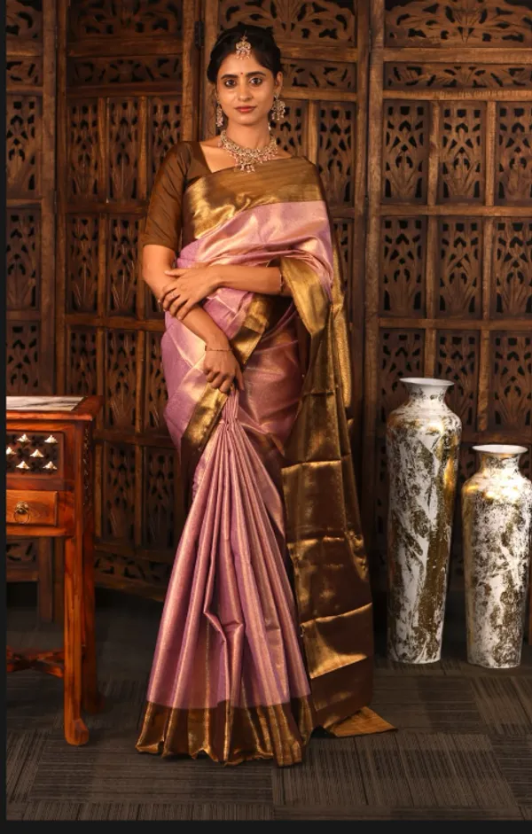 Pink_Gold_Semi_Kanjivaram_Powerloom_Traditional_Saree_For_Women
