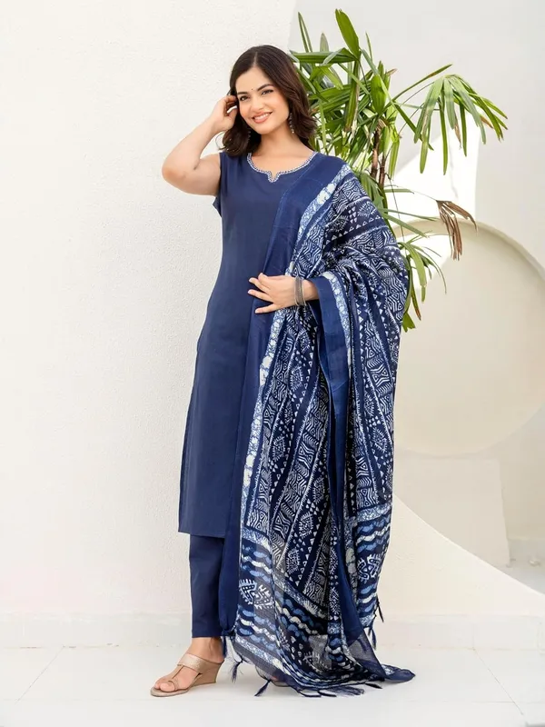 Womens_Embroidered_Cotton_Kurta_Set_With_Trouser_And_Dupatta