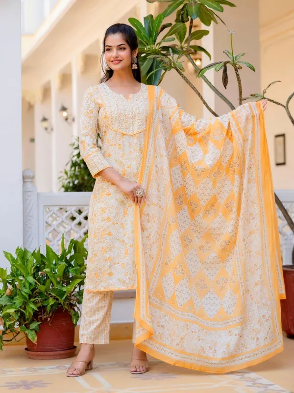 Womens_Cotton_Aari_Work_Kurta_With_Palazzo_And_Dupatta_Set