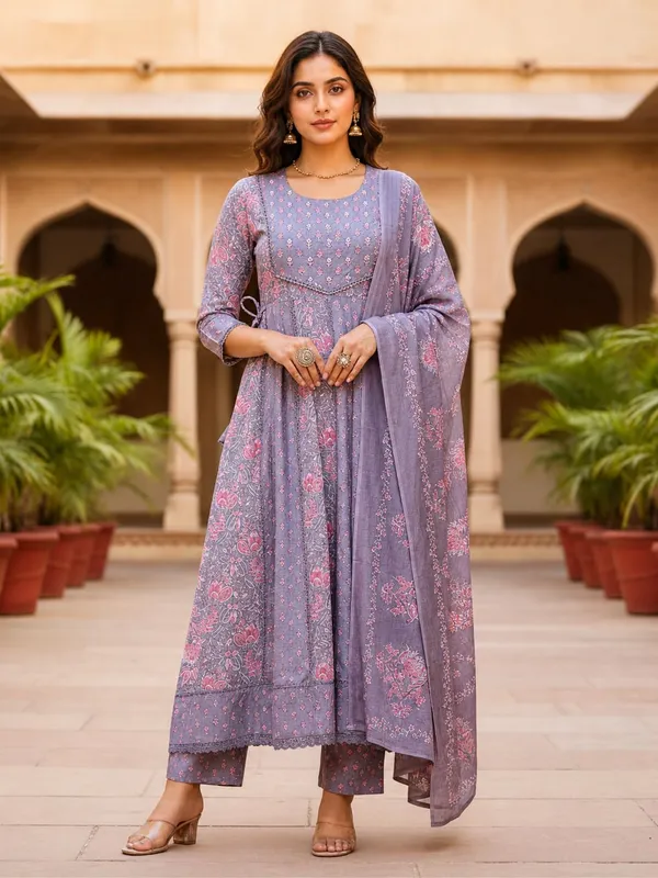 Cotton_Anarkali_Kurta_Set_With_Dupatta_For_Women