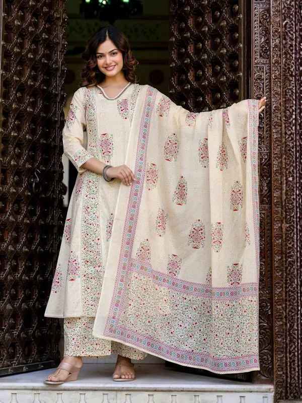 Womens_Cotton_Kurta_Set_With_Trousers_And_Dupatta