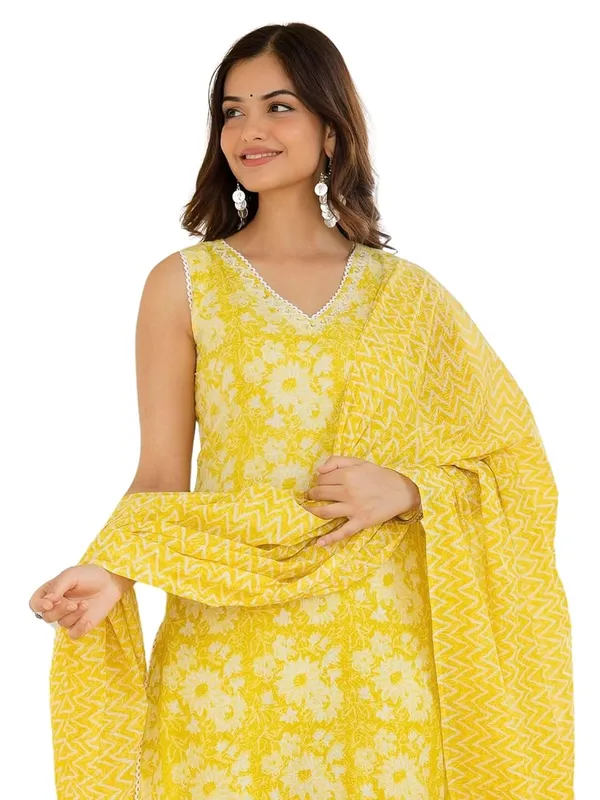 Pure_Cotton_Aari_Work_Kurta_Set_With_Trousers_And_Dupatta