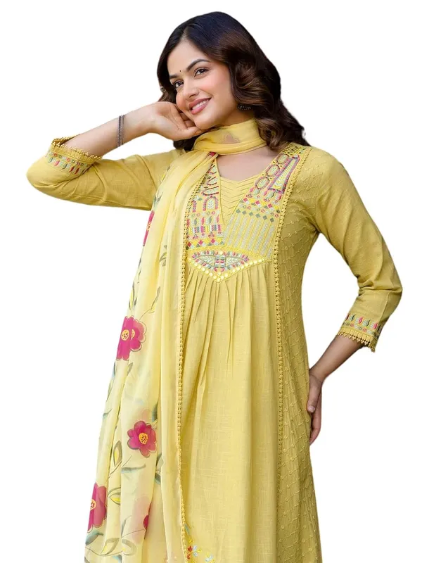 Womens_Cotton_Kurta_With_Trousers_And_Dupatta_Set