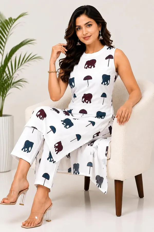 Womens_Cotton_Block_Print_Kurta_Pant_Set
