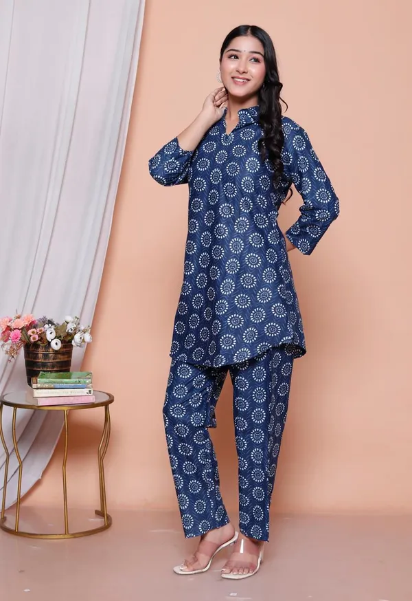 Blue_Cotton_Printed_Straight_Kurta_Set_For_Women