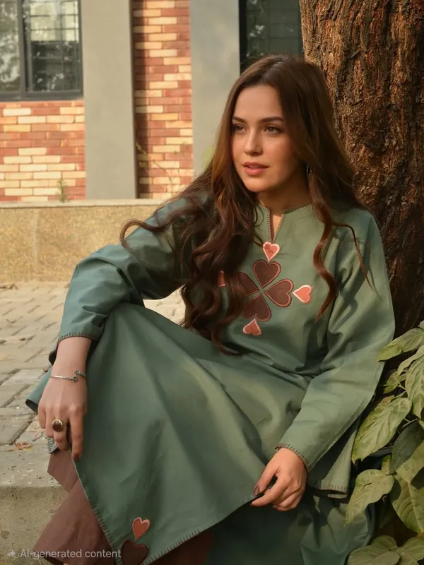 Green_Cotton_Relaxed_Kurta_Set_For_Women