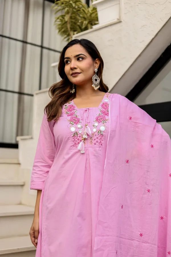 Pink_Pure_Cotton_A-Line_Kurta_Set_For_Women