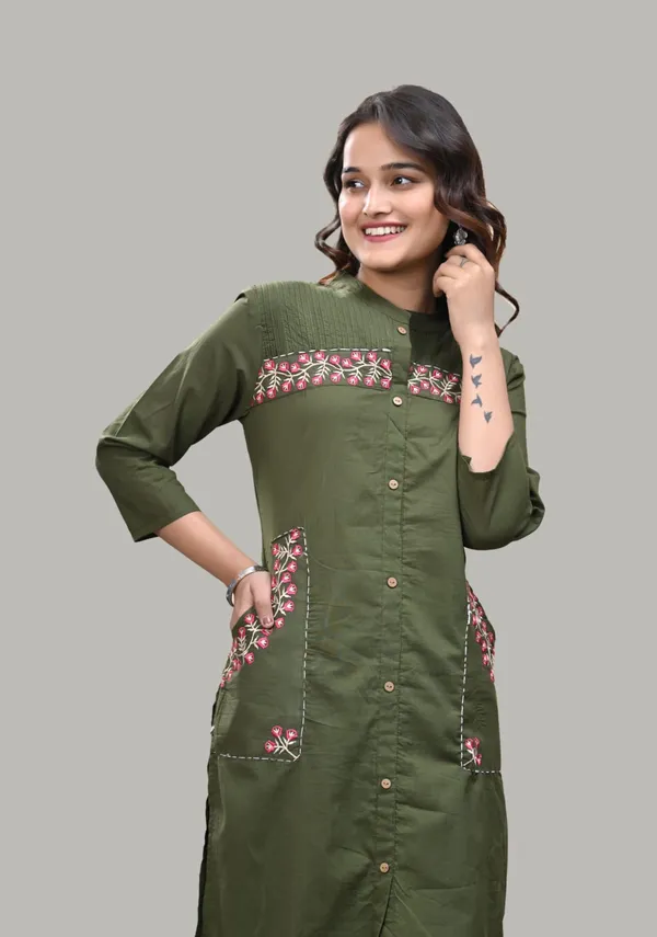 Green_Cotton_Straight_Embroidered_Kurta_Set_For_Women