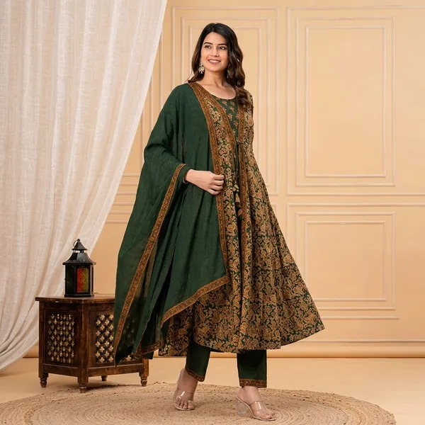 Multicolor_Cotton_Anarkali_Kurti_For_Women