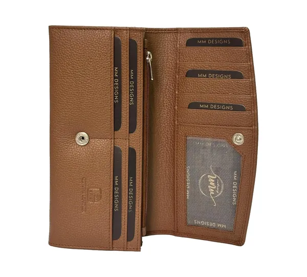Tan_Leather_Rfid_Purse_Wallet_For_Women